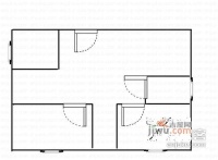 天地大厦2室1厅1卫80㎡户型图