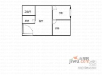 艺华花园2室1厅1卫50㎡户型图