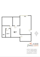 艺华花园2室2厅1卫43㎡户型图