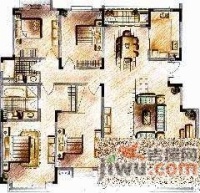 京隆苑5室2厅3卫305㎡户型图