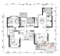 京武浪琴半岛4室2厅2卫176㎡户型图