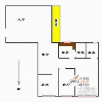 众孚大厦3室2厅2卫101㎡户型图