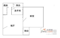 阳光绿地家园1室1厅1卫39㎡户型图