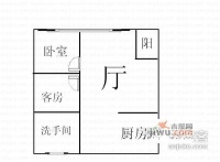 特力大厦2室1厅1卫户型图