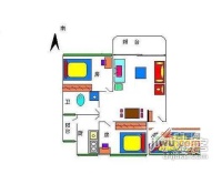 梅林四村2室2厅1卫74㎡户型图