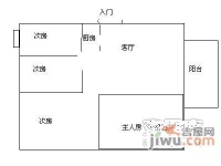 蓝漪花园4室2厅2卫155㎡户型图