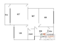 福民新村2室2厅1卫80㎡户型图