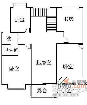福民新村3室2厅1卫89㎡户型图
