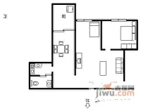 迷你新居2室1厅1卫47㎡户型图