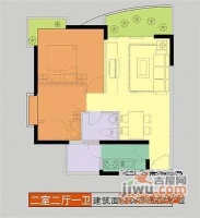心语雅园2室2厅1卫66㎡户型图