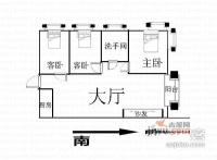 帝港海湾豪园3室2厅1卫109㎡户型图