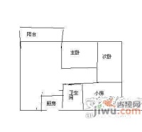 香蜜新村3室2厅1卫95㎡户型图