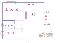 航天立业华庭2室1厅1卫103㎡户型图