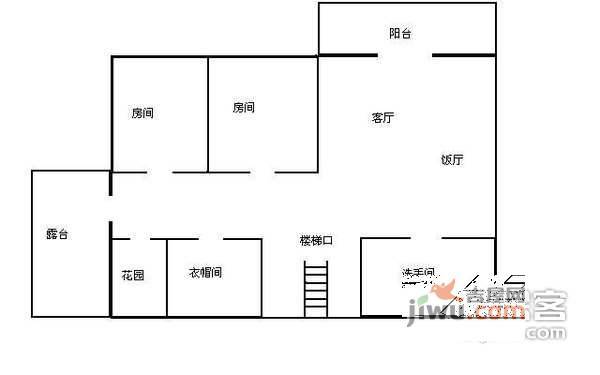 万科东海岸二期5室3厅2卫165㎡户型图