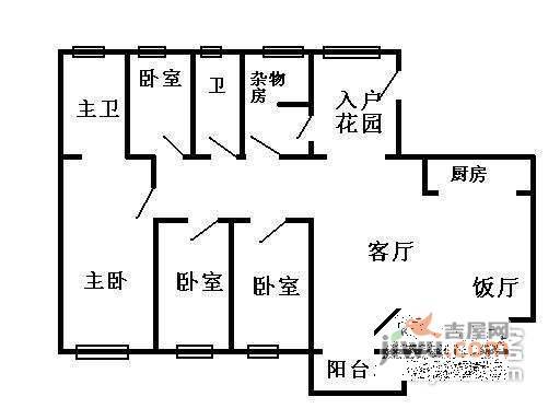 万科东海岸二期5室2厅2卫199㎡户型图