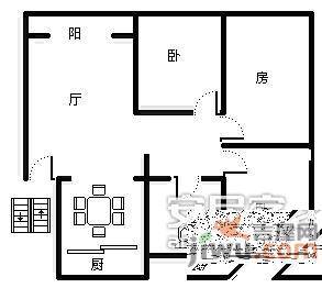 松园南小区3室2厅1卫112㎡户型图