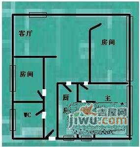天健名苑3室2厅2卫135㎡户型图