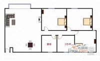 荔枝苑3室2厅1卫92㎡户型图