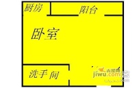 红桂皇冠名庭1室0厅1卫户型图