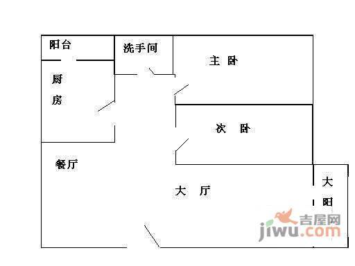 汇龙苑3室2厅1卫101㎡户型图