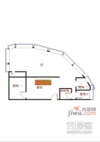 地王公寓3室2厅2卫181㎡户型图