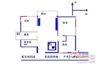 嘉宝田花园3室2厅1卫85㎡户型图