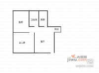 宝民花园2室1厅1卫57㎡户型图