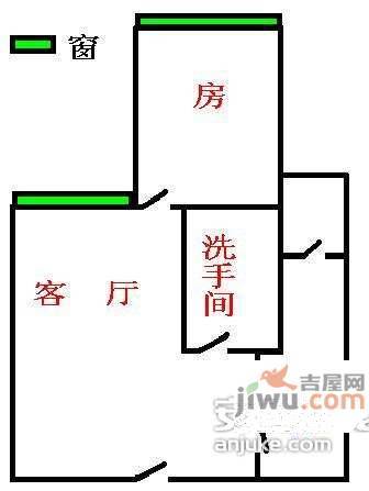 祥云天都世纪1室1厅1卫50㎡户型图