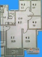 益田村4室2厅1卫108㎡户型图