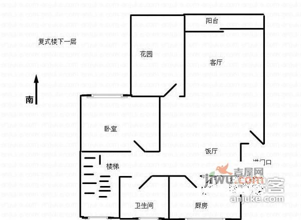 益田村4室2厅2卫150㎡户型图