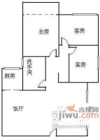 景苑大厦3室2厅1卫104㎡户型图