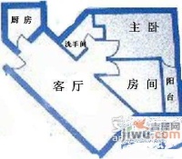 景苑大厦2室2厅1卫90㎡户型图