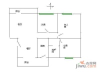 静逸居3室2厅1卫92㎡户型图