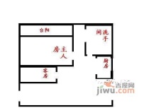 惠名花园2室1厅1卫户型图