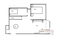 红星花园2室2厅1卫89㎡户型图