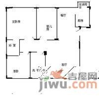 中央悦城3室2厅2卫142㎡户型图