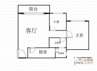 东方新地2室1厅1卫82㎡户型图