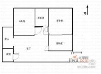 宝海花园3室2厅1卫95㎡户型图