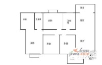 锦绣东方3室2厅2卫86㎡户型图