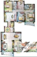 厚德品园4室2厅2卫114㎡户型图