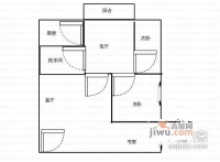 京光海景花园2室2厅2卫97㎡户型图