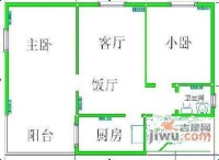 宇峰苑2室2厅1卫86㎡户型图