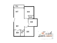 74区住宅楼2室2厅1卫84㎡户型图