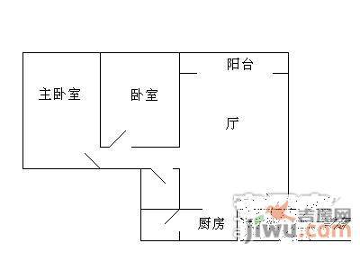 华丽园2室2厅1卫户型图