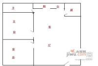 茂业城2室1厅1卫48㎡户型图