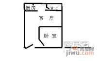 茂业城1室1厅1卫41㎡户型图