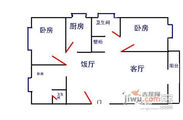 中航阳光新苑5室2厅3卫205㎡户型图