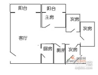 华茂欣园4室2厅2卫155㎡户型图