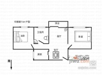 中港城2室2厅1卫78㎡户型图