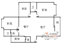 卓越浅水湾4室2厅2卫198㎡户型图